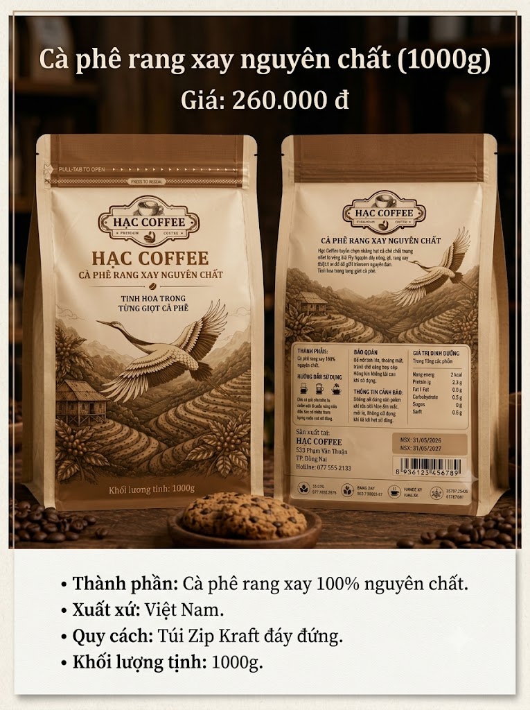 cà phê rang xay nguyên chất hẠc coffee cà phê rang xay nguyên chất hẠc coffee